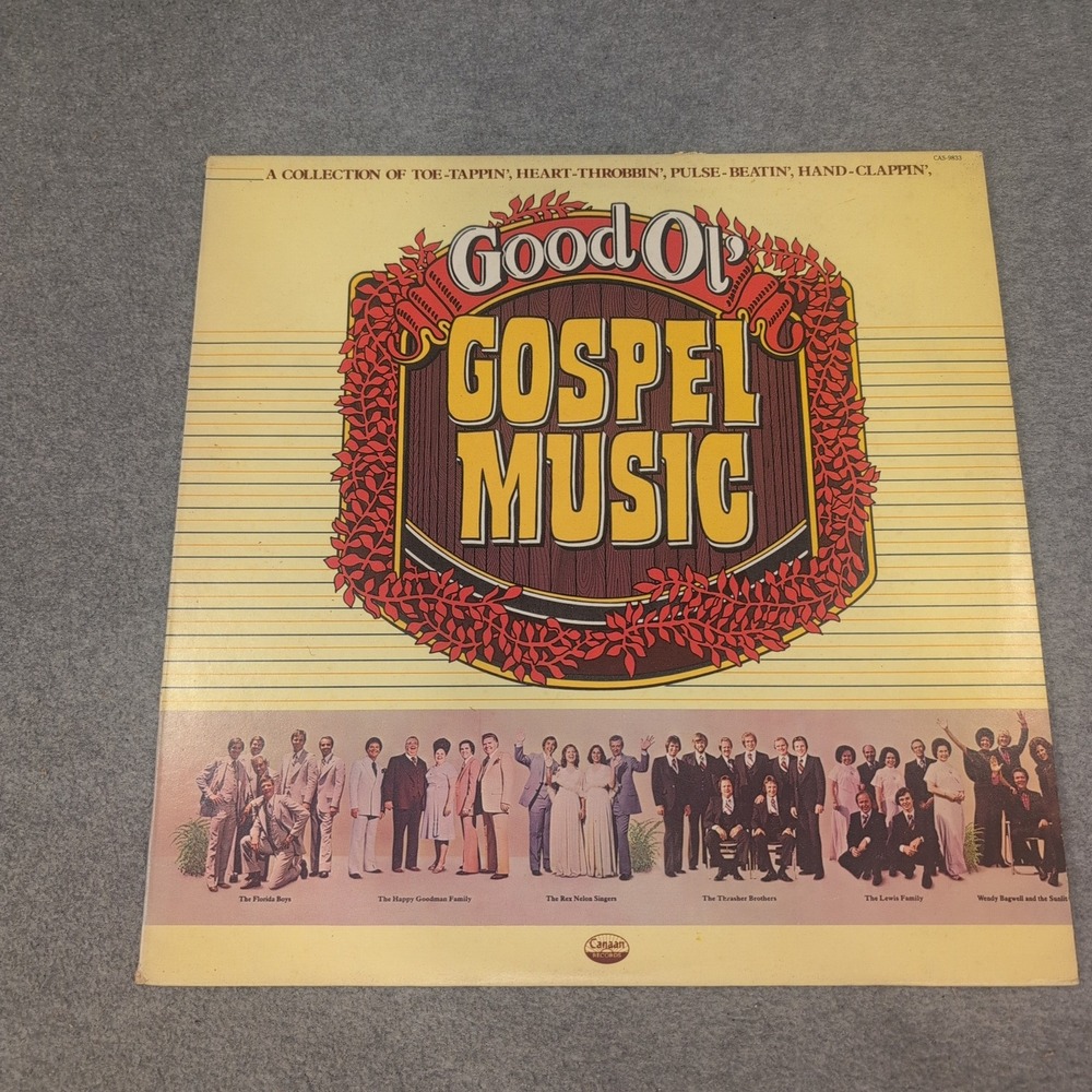 Good Ol Gospel Music Vinyl LP Canaan Records CAS-9833 Compilation 1978 VG - Picture 1 of 2